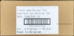 Flesh and Blood TCG: Everfest 1st Edition Booster CASE (4 Booster Boxes)